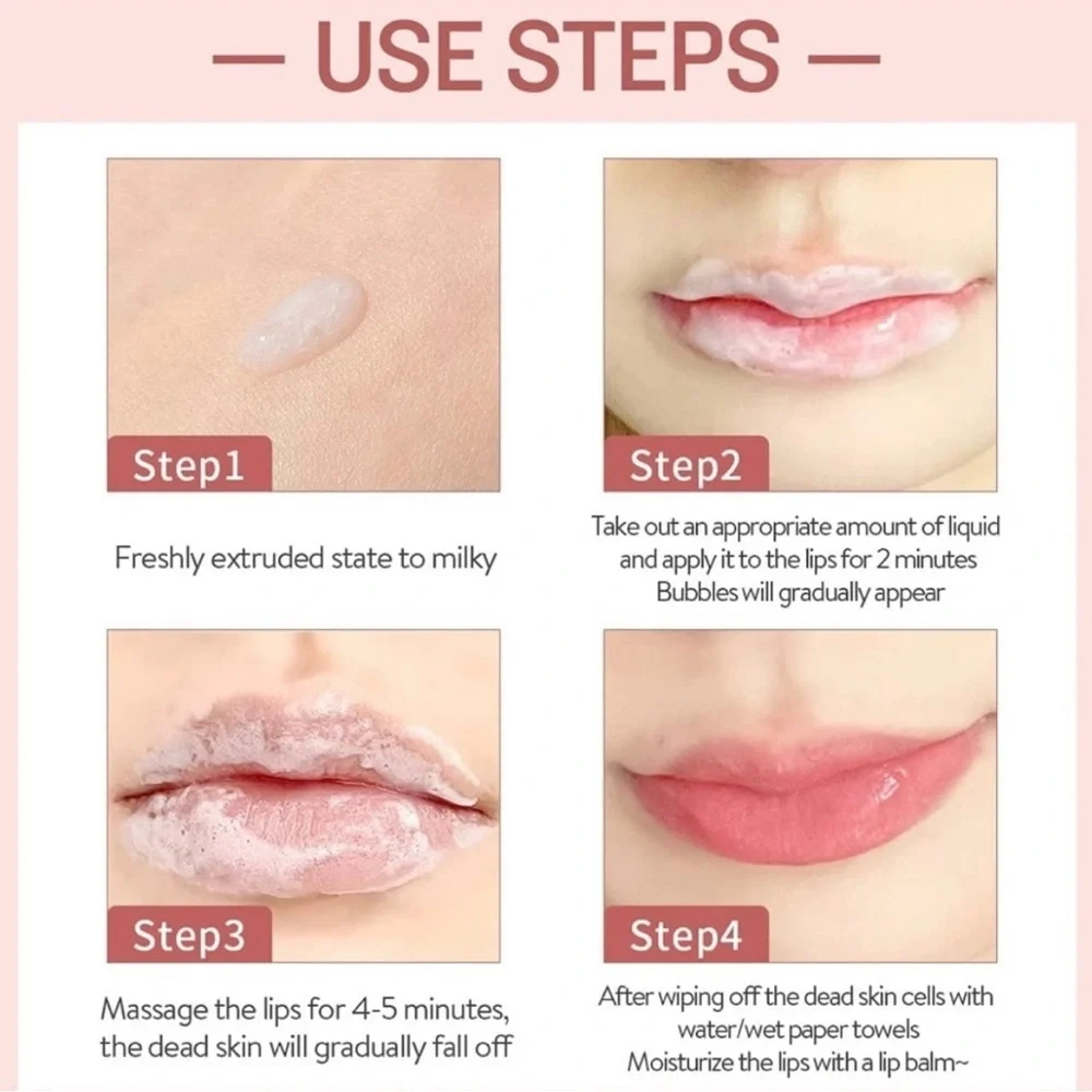 GECOMO Pink Lip Scrub Cream- bundle of 2